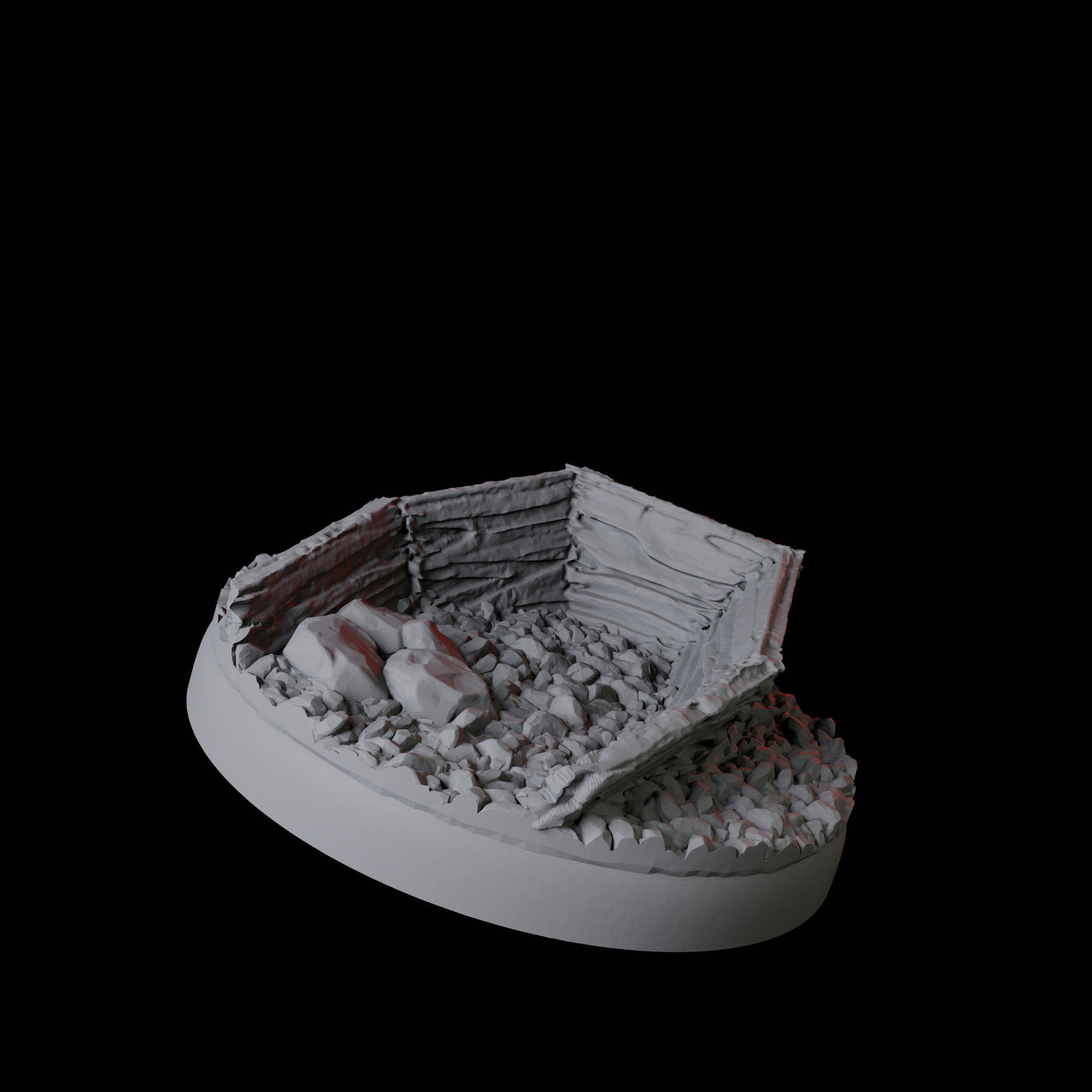 Graveyard Base Pack - 25mm Circles Miniature for Dungeons and Dragons, Pathfinder or other TTRPGs