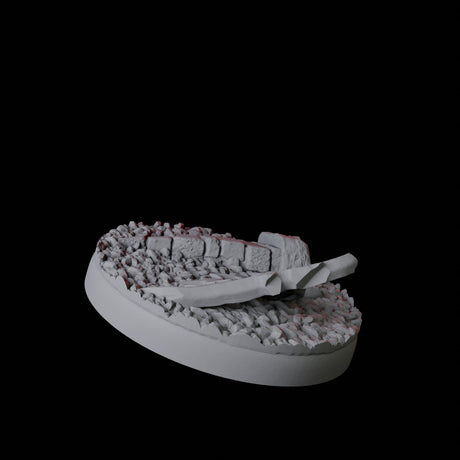 Graveyard Base Pack - 25mm Circles Miniature for Dungeons and Dragons, Pathfinder or other TTRPGs