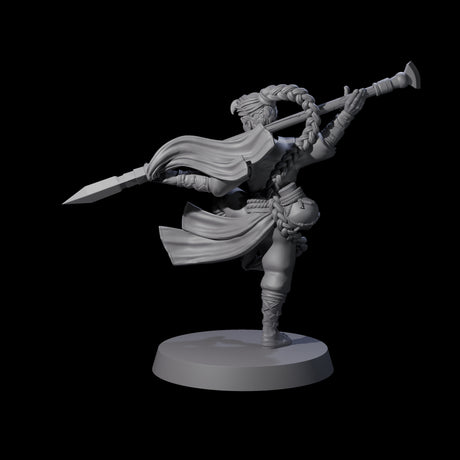 Great Hair Halfling Monk Miniature for Dungeons and Dragons, Pathfinder or other TTRPGs