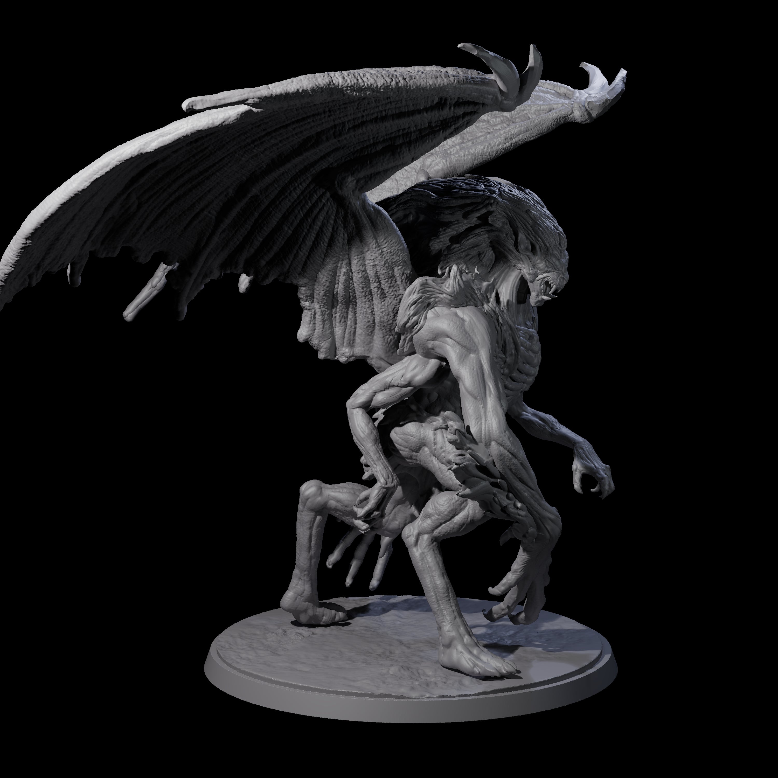 Greater Mutated Wyrmspawn Miniature for Dungeons and Dragons, Pathfinder or other TTRPGs