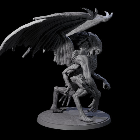 Greater Mutated Wyrmspawn Miniature for Dungeons and Dragons, Pathfinder or other TTRPGs