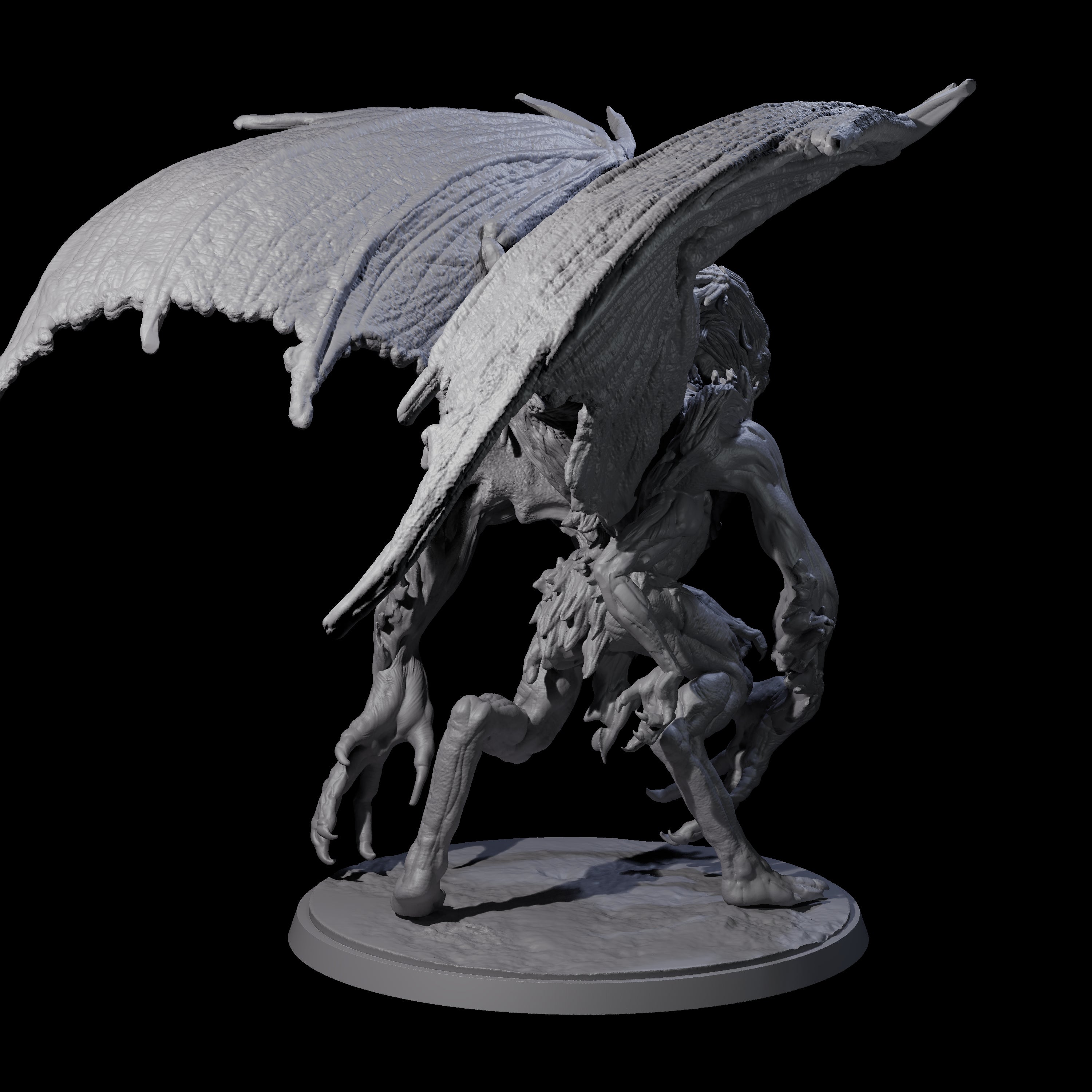 Greater Mutated Wyrmspawn Miniature for Dungeons and Dragons, Pathfinder or other TTRPGs