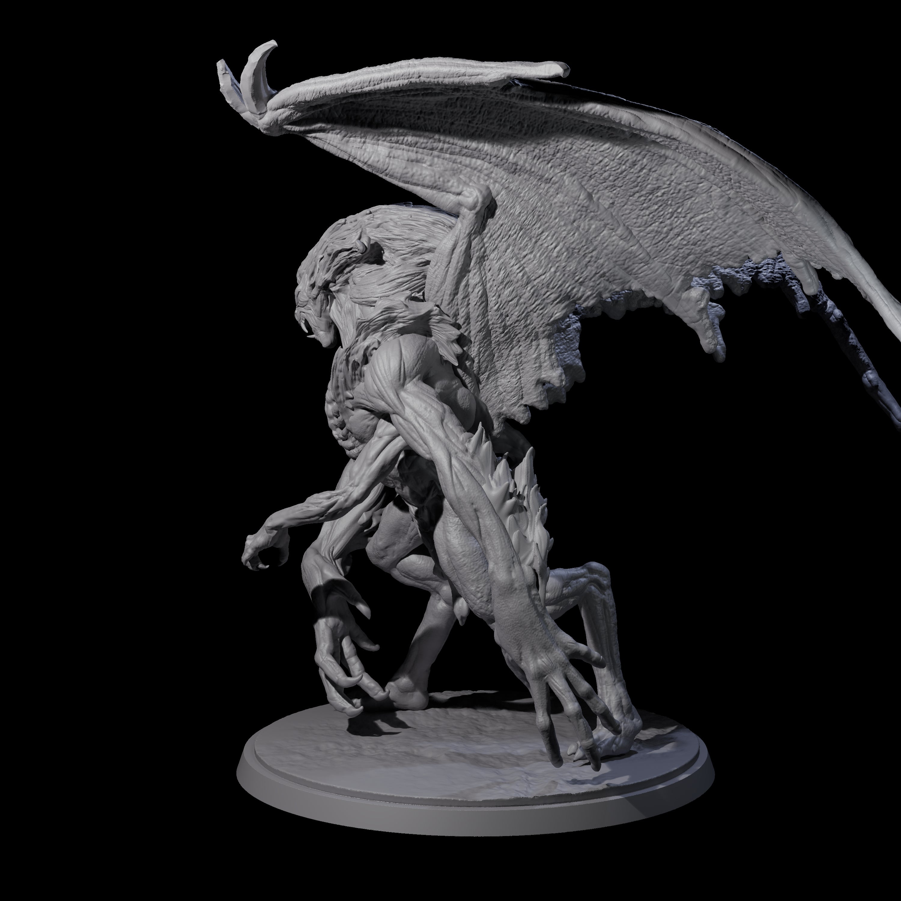 Greater Mutated Wyrmspawn Miniature for Dungeons and Dragons, Pathfinder or other TTRPGs