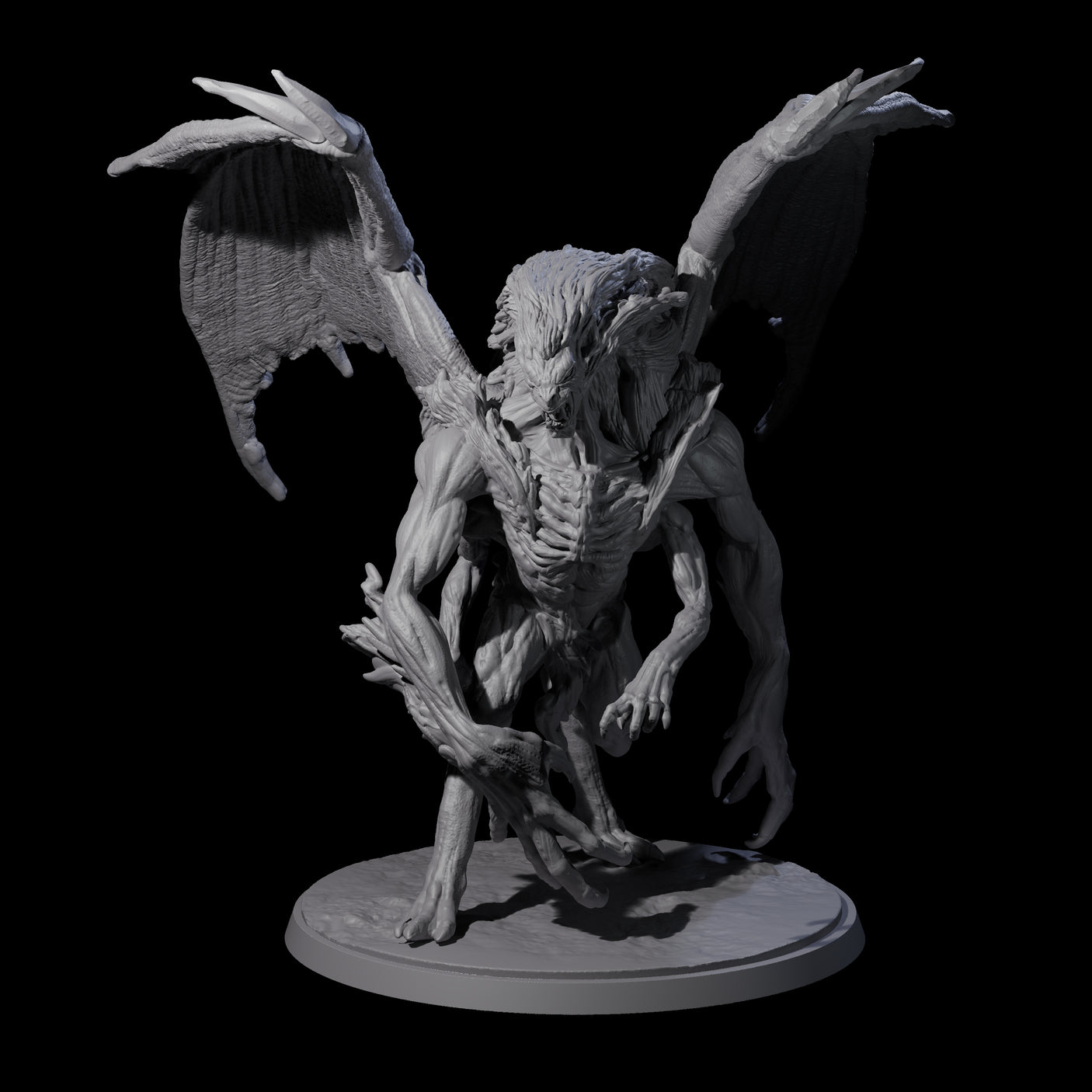 Greater Mutated Wyrmspawn Miniature for Dungeons and Dragons, Pathfinder or other TTRPGs