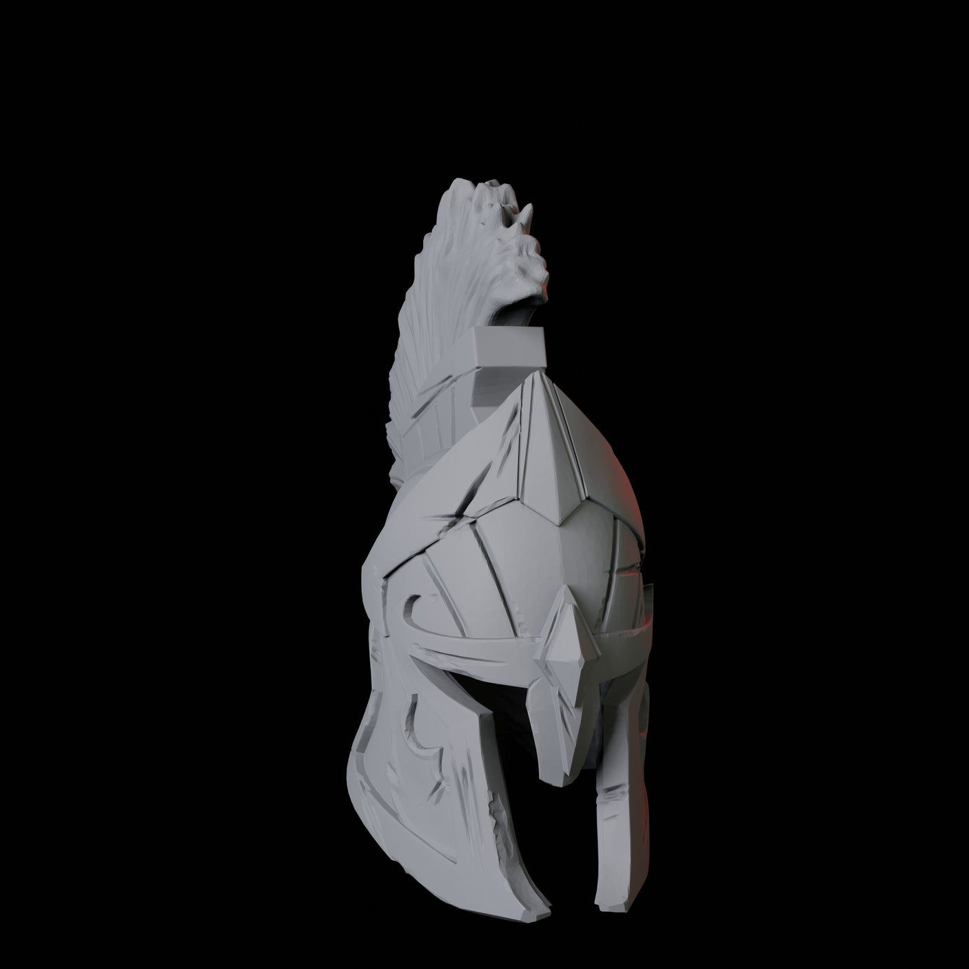 Greek Helmet B Miniature for Dungeons and Dragons, Pathfinder or other TTRPGs