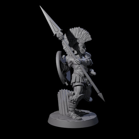 Greek Inspired Spear Hoplite A Miniature for Dungeons and Dragons, Pathfinder or other TTRPGs