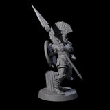 Greek Inspired Spear Hoplite A Miniature for Dungeons and Dragons, Pathfinder or other TTRPGs