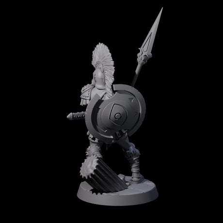 Greek Inspired Spear Hoplite A Miniature for Dungeons and Dragons, Pathfinder or other TTRPGs