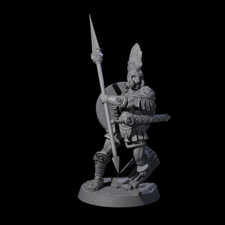Greek Inspired Spear Hoplite A Miniature for Dungeons and Dragons, Pathfinder or other TTRPGs