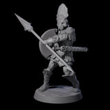 Greek Inspired Spear Hoplite B Miniature for Dungeons and Dragons, Pathfinder or other TTRPGs