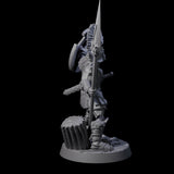 Greek Inspired Spear Hoplite C Miniature for Dungeons and Dragons, Pathfinder or other TTRPGs