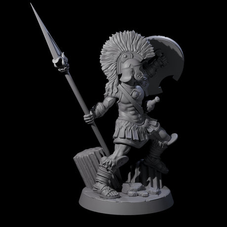 Greek Inspired Spear Hoplite C Miniature for Dungeons and Dragons, Pathfinder or other TTRPGs