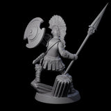 Greek Inspired Spear Hoplite C Miniature for Dungeons and Dragons, Pathfinder or other TTRPGs