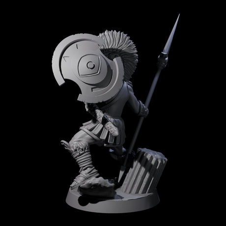 Greek Inspired Spear Hoplite C Miniature for Dungeons and Dragons, Pathfinder or other TTRPGs