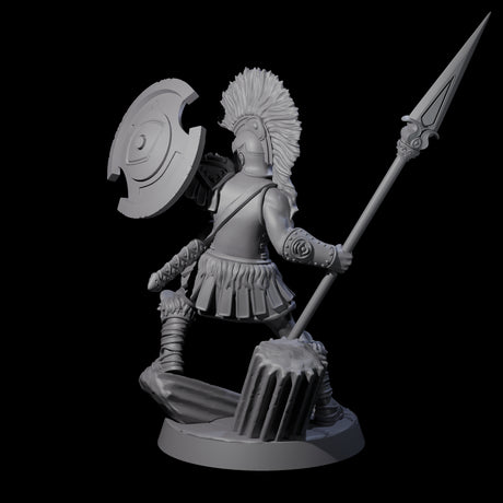 Greek Inspired Spear Hoplite C Miniature for Dungeons and Dragons, Pathfinder or other TTRPGs