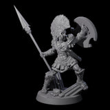 Greek Inspired Spear Hoplite C Miniature for Dungeons and Dragons, Pathfinder or other TTRPGs
