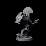 Greek Inspired Spear Hoplite D Miniature for Dungeons and Dragons, Pathfinder or other TTRPGs