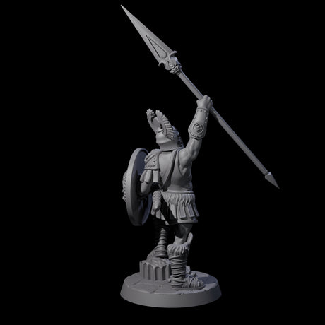 Greek Inspired Spear Hoplite E Miniature for Dungeons and Dragons, Pathfinder or other TTRPGs