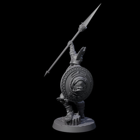 Greek Inspired Spear Hoplite E Miniature for Dungeons and Dragons, Pathfinder or other TTRPGs