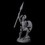 Greek Inspired Spear Hoplite E Miniature for Dungeons and Dragons, Pathfinder or other TTRPGs