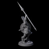 Greek Inspired Spear Hoplite E Miniature for Dungeons and Dragons, Pathfinder or other TTRPGs