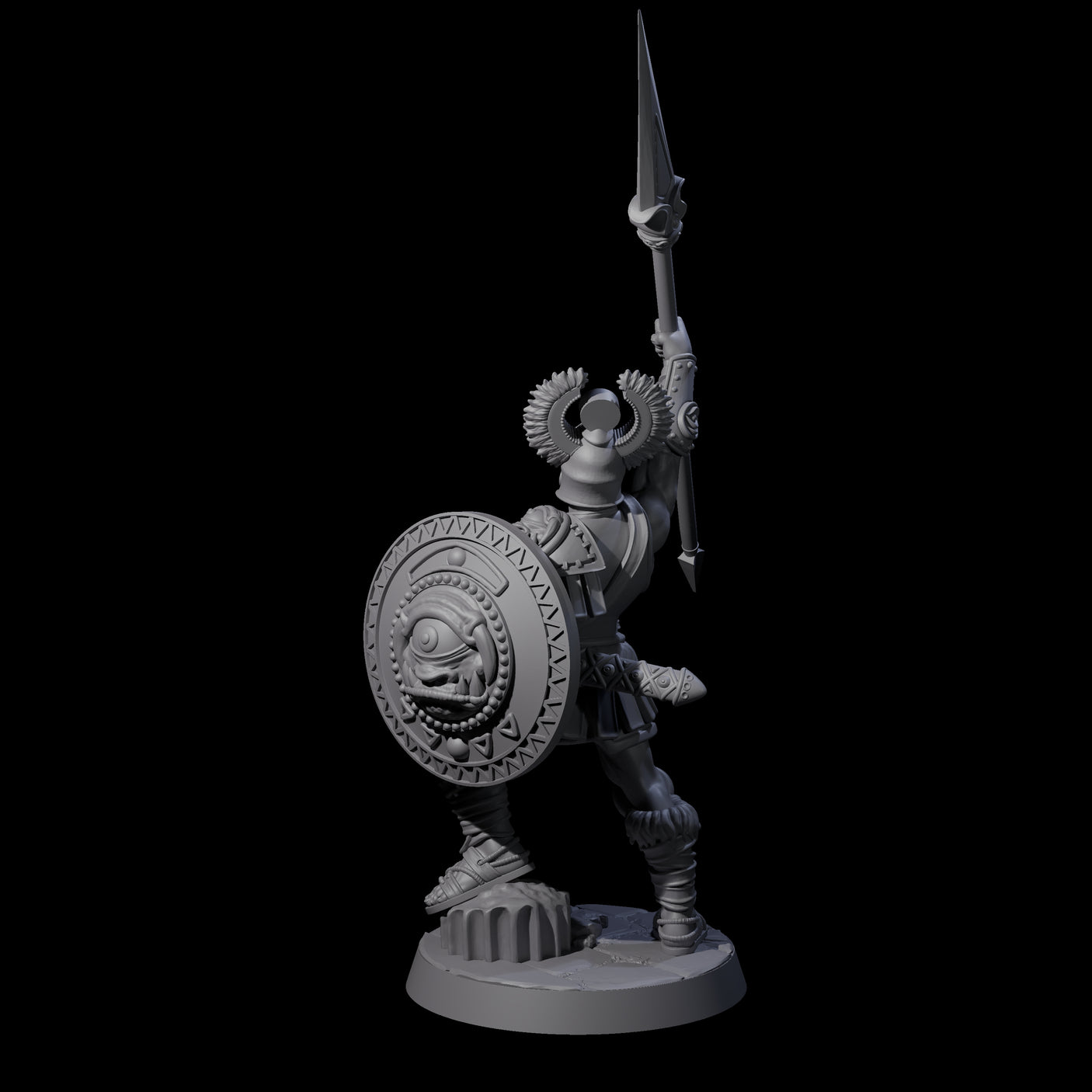 Greek Inspired Spear Hoplite E Miniature for Dungeons and Dragons, Pathfinder or other TTRPGs