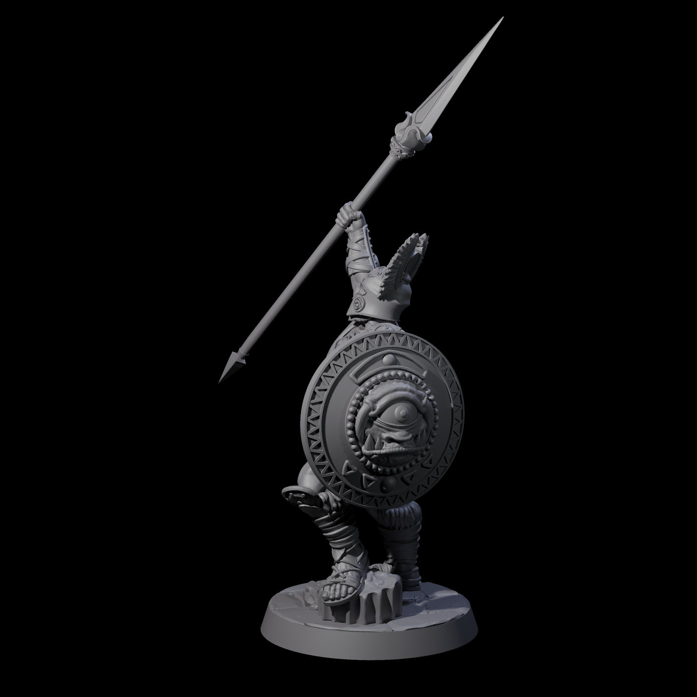 Greek Inspired Spear Hoplite E Miniature for Dungeons and Dragons, Pathfinder or other TTRPGs