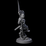 Greek Inspired Spear Hoplite F Miniature for Dungeons and Dragons, Pathfinder or other TTRPGs