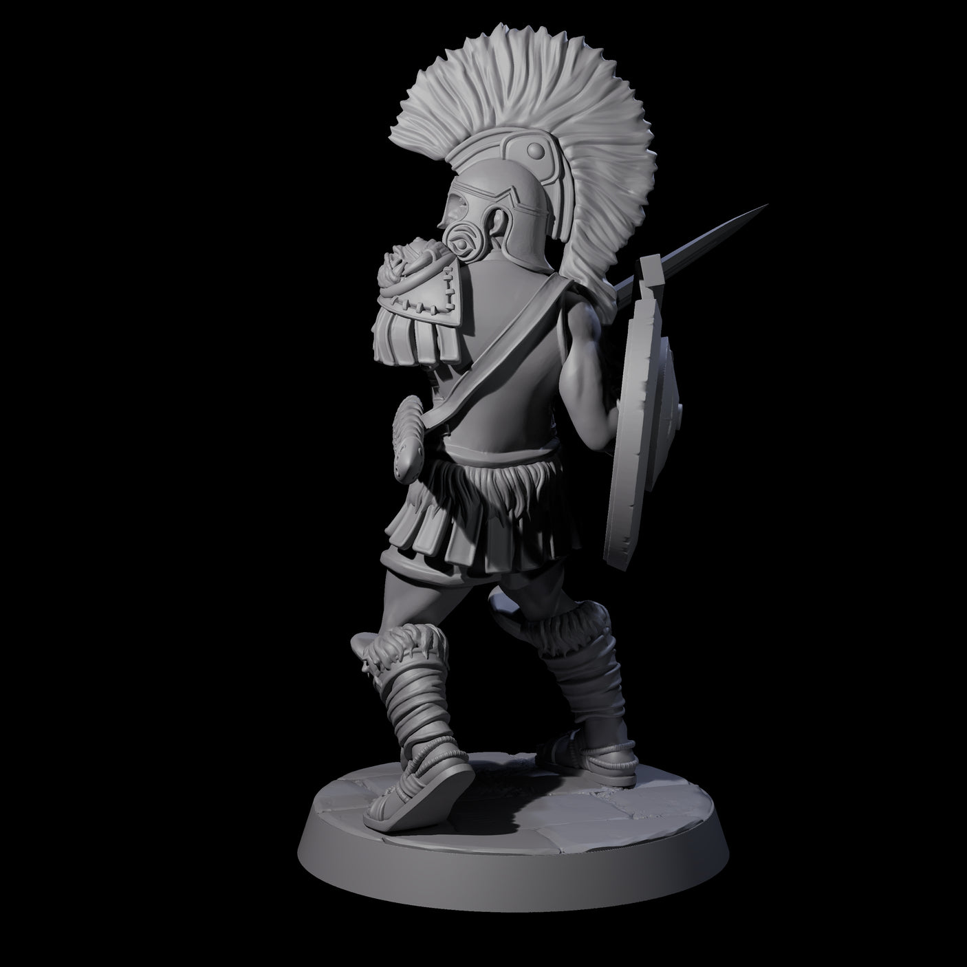 Greek Inspired Sword Hoplite B Miniature for Dungeons and Dragons, Pathfinder or other TTRPGs