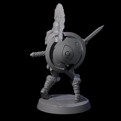 Greek Inspired Sword Hoplite B Miniature for Dungeons and Dragons, Pathfinder or other TTRPGs