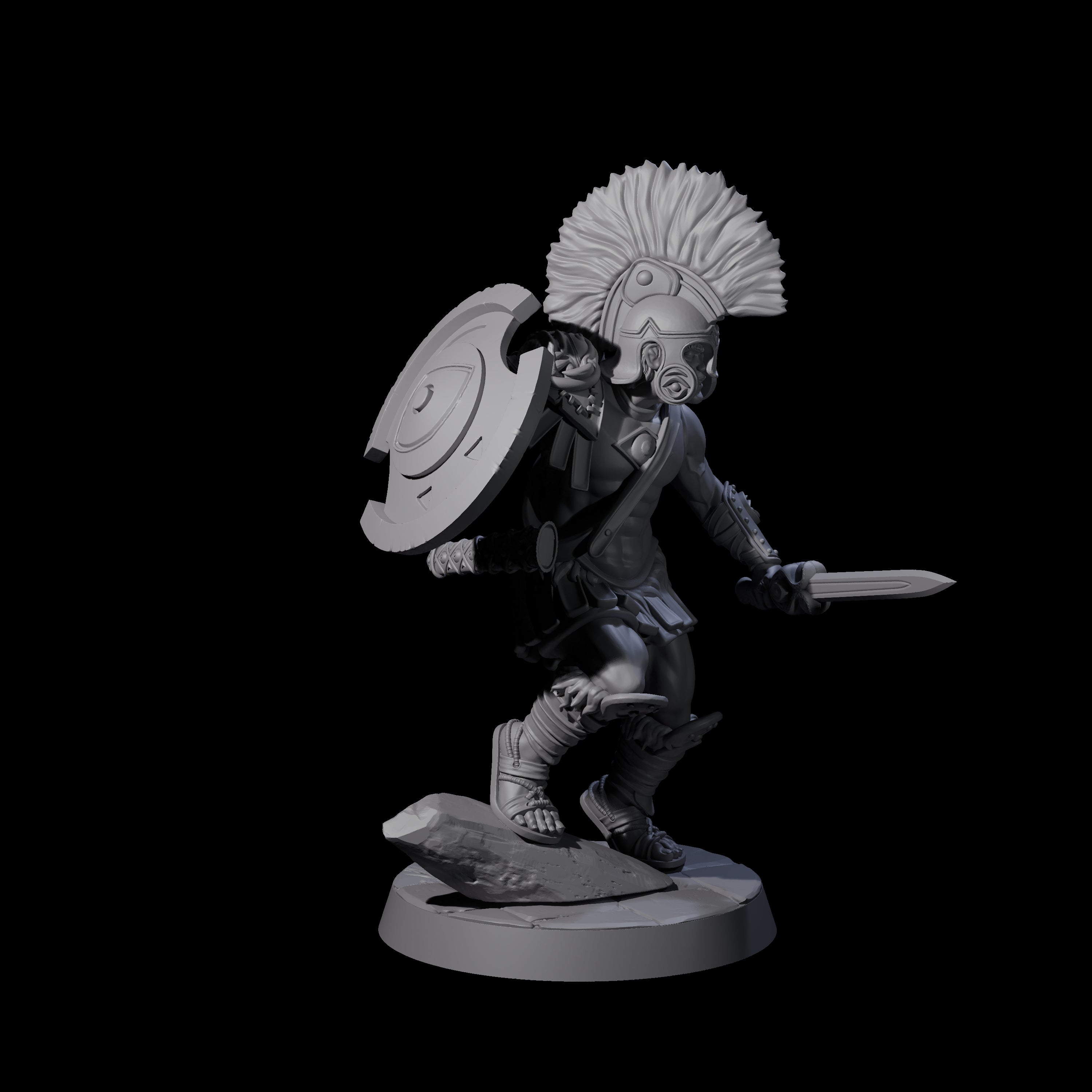 Greek Inspired Sword Hoplite D Miniature for Dungeons and Dragons, Pathfinder or other TTRPGs