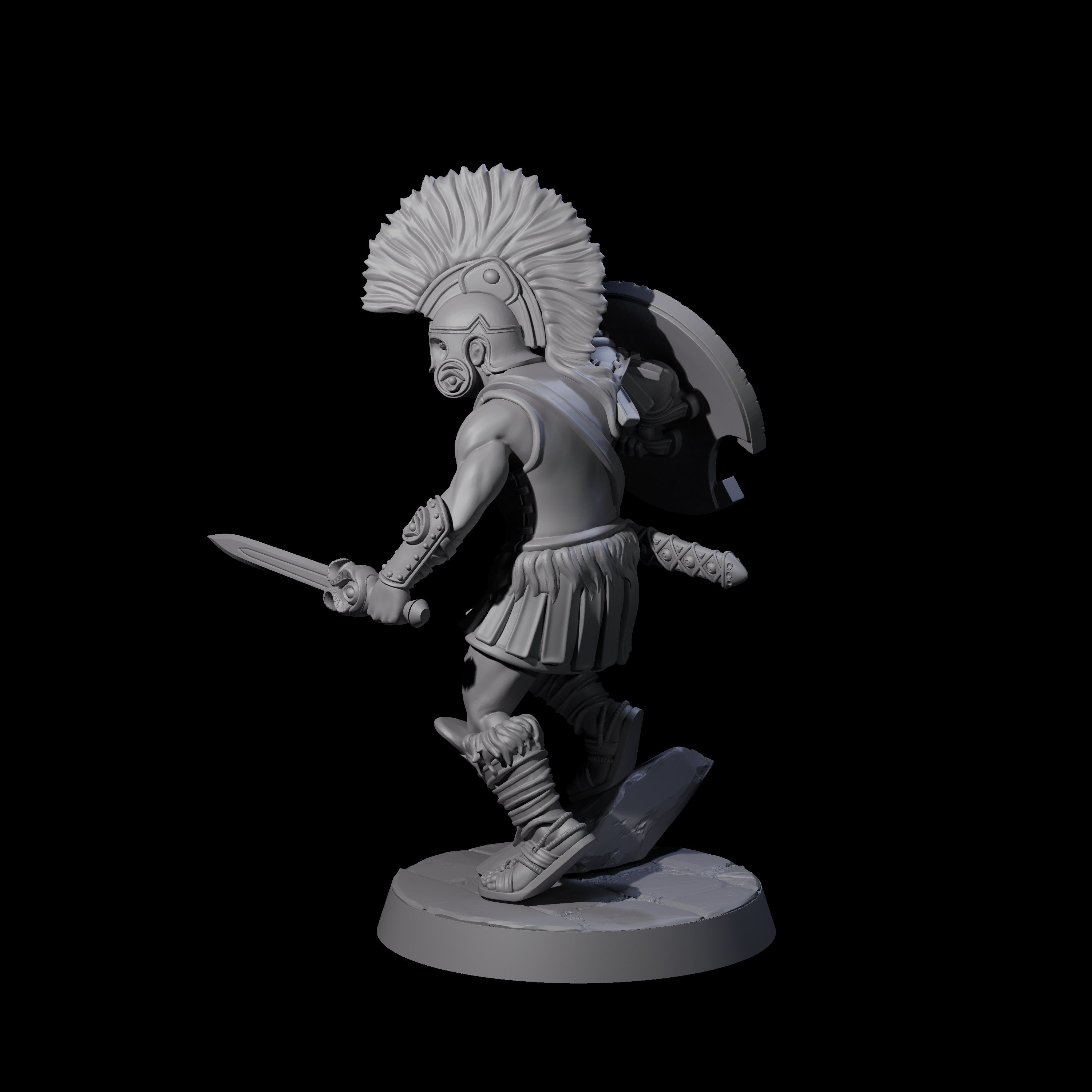 Greek Inspired Sword Hoplite D Miniature for Dungeons and Dragons, Pathfinder or other TTRPGs