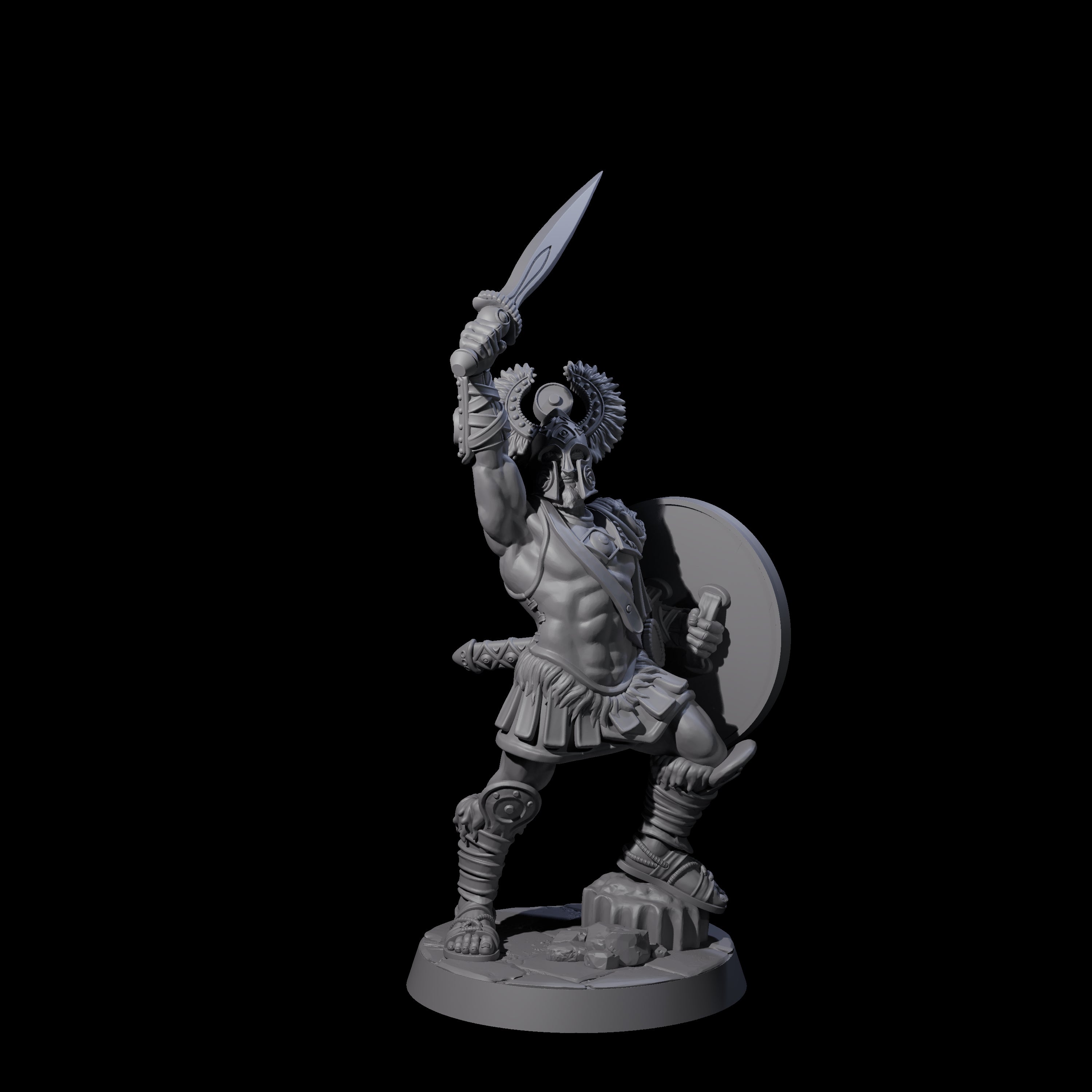 Greek Inspired Sword Hoplite E Miniature for Dungeons and Dragons, Pathfinder or other TTRPGs