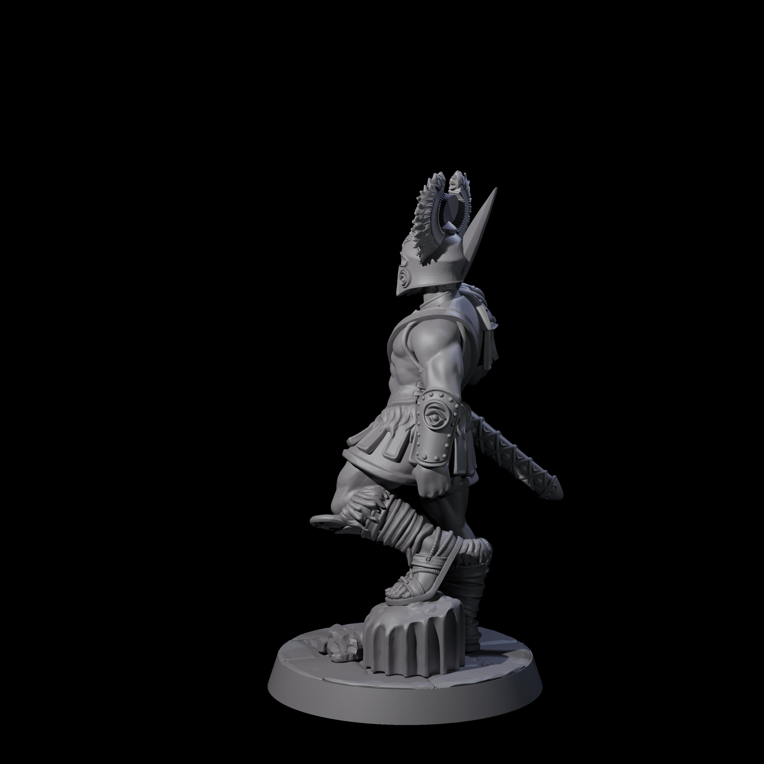 Greek Inspired Sword Hoplite F Miniature for Dungeons and Dragons, Pathfinder or other TTRPGs