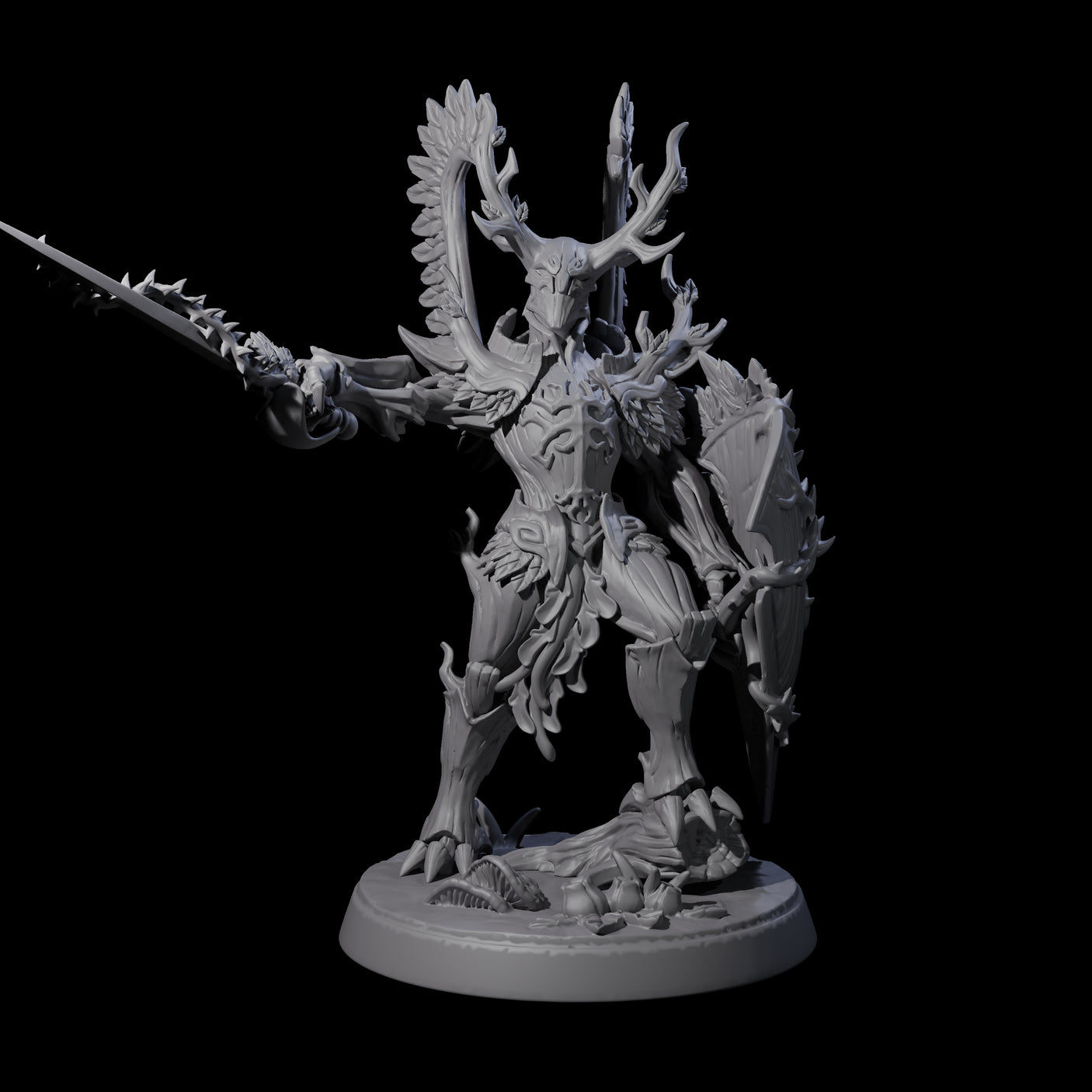 Green Knight Miniature for Dungeons and Dragons, Pathfinder or other TTRPGs