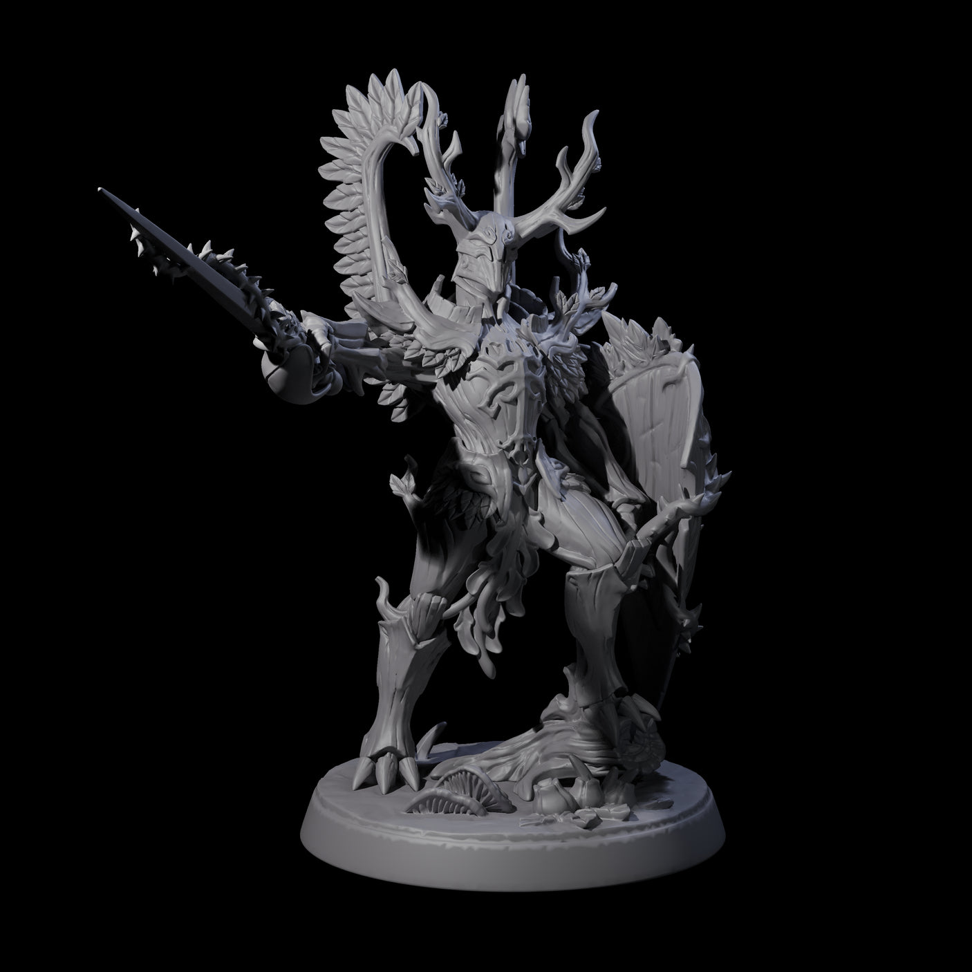 Green Knight Miniature for Dungeons and Dragons, Pathfinder or other TTRPGs