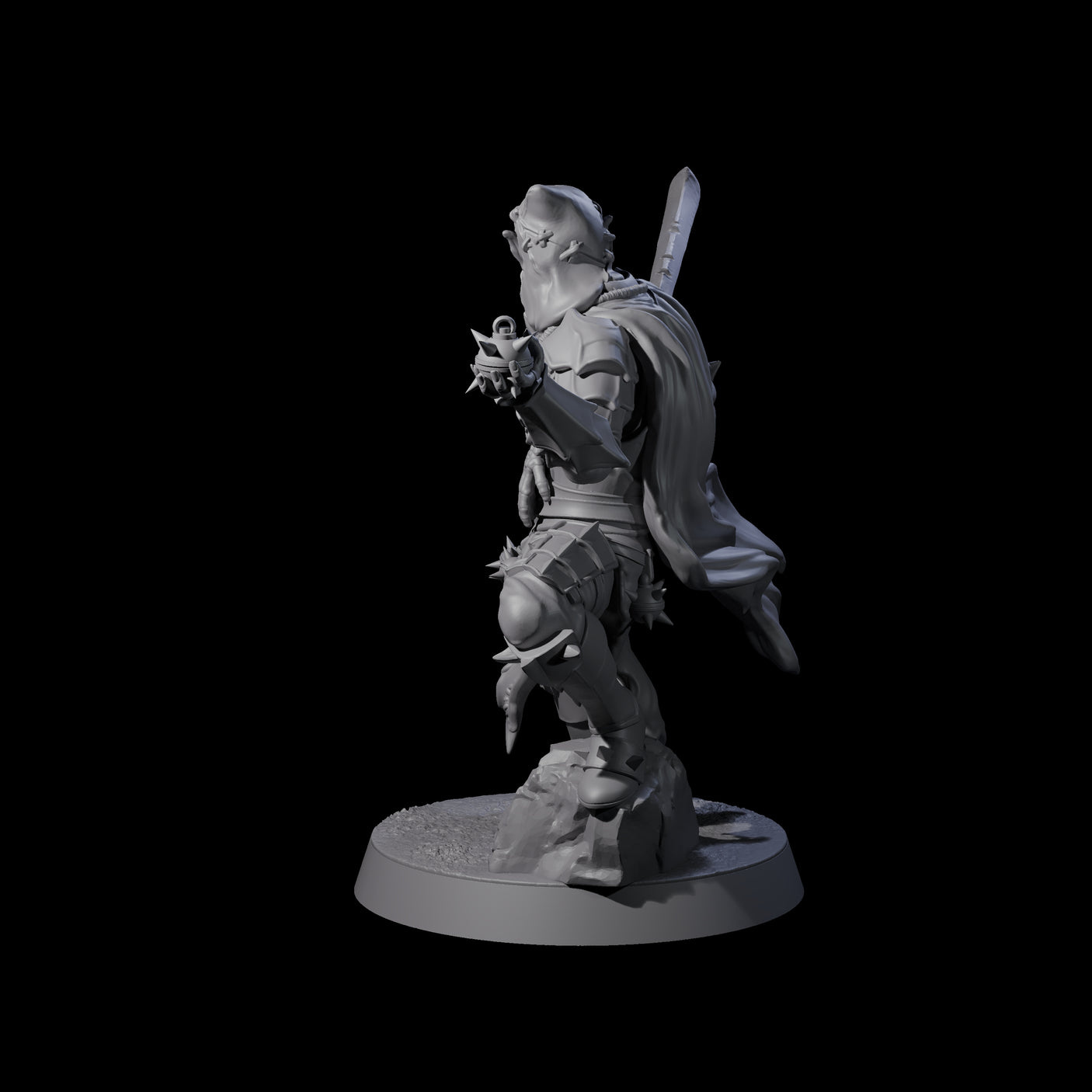 Grenade Throwing Hobgoblin Sapper B Miniature for Dungeons and Dragons, Pathfinder or other TTRPGs