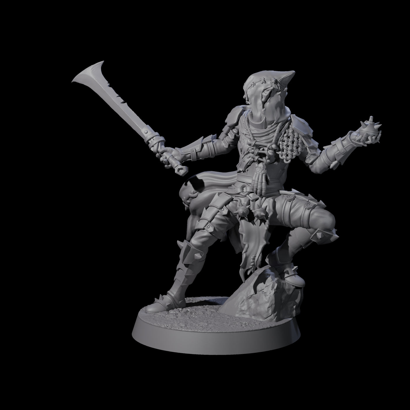 Grenade Throwing Hobgoblin Sapper B Miniature for Dungeons and Dragons, Pathfinder or other TTRPGs