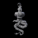 Grim Djinn Miniature for Dungeons and Dragons, Pathfinder or other TTRPGs