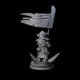 Grim Goblin Standardbearer Miniature for Dungeons and Dragons, Pathfinder or other TTRPGs