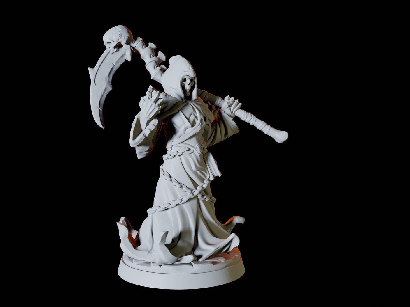 Grim Reaper Miniature for Dungeons and Dragons, Pathfinder or other TTRPGs