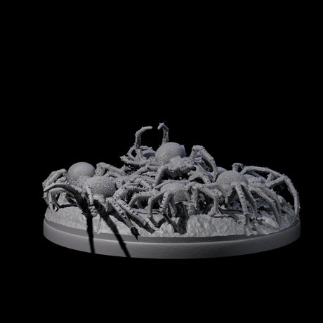 Grim Spider Swarm A Miniature for Dungeons and Dragons, Pathfinder or other TTRPGs