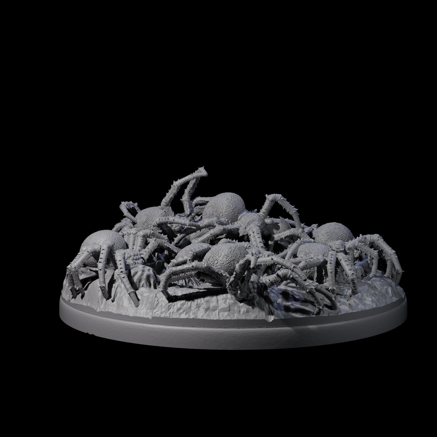 Grim Spider Swarm A Miniature for Dungeons and Dragons, Pathfinder or other TTRPGs