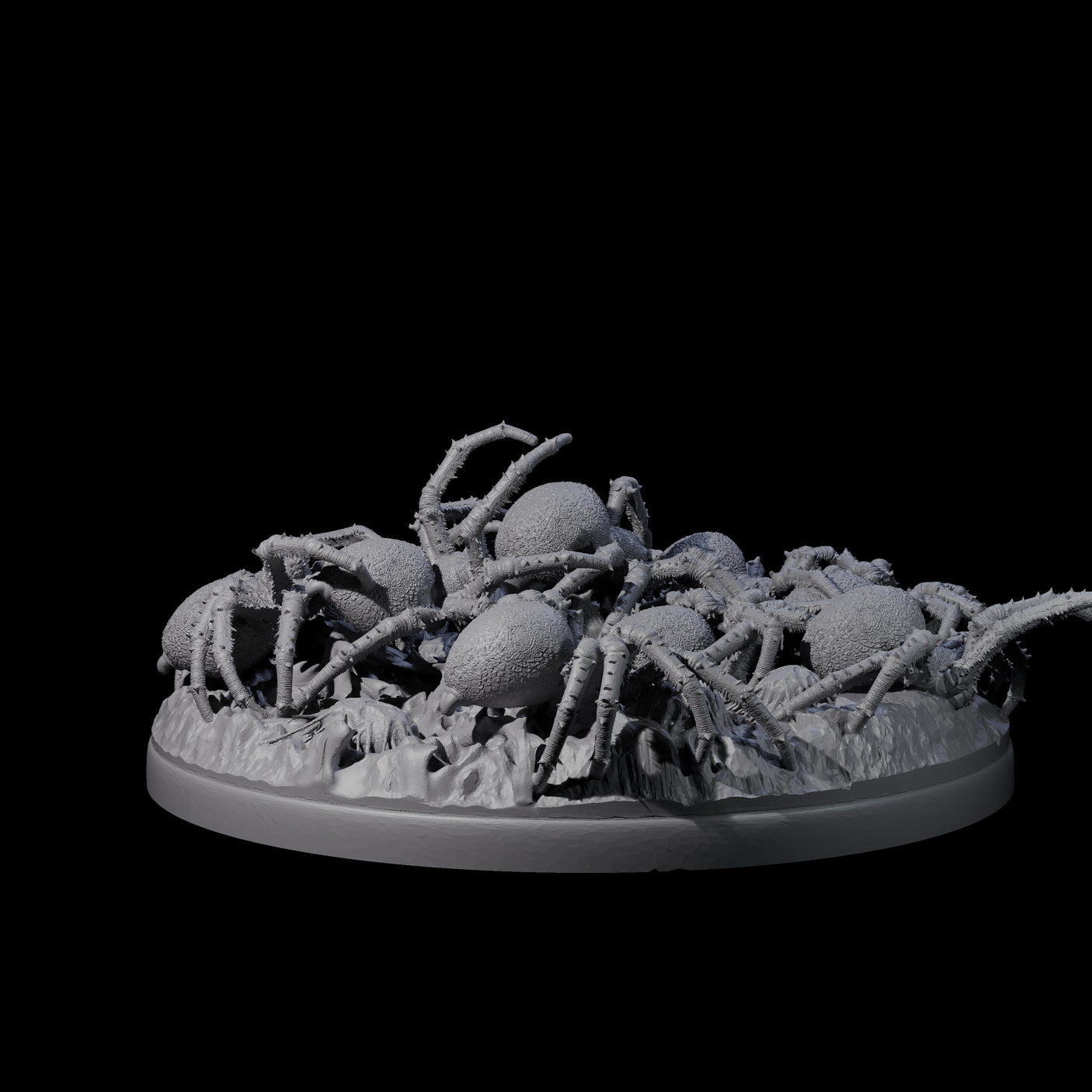 Grim Spider Swarm A Miniature for Dungeons and Dragons, Pathfinder or other TTRPGs