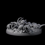 Grim Spider Swarm A Miniature for Dungeons and Dragons, Pathfinder or other TTRPGs