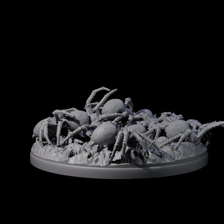 Grim Spider Swarm A Miniature for Dungeons and Dragons, Pathfinder or other TTRPGs