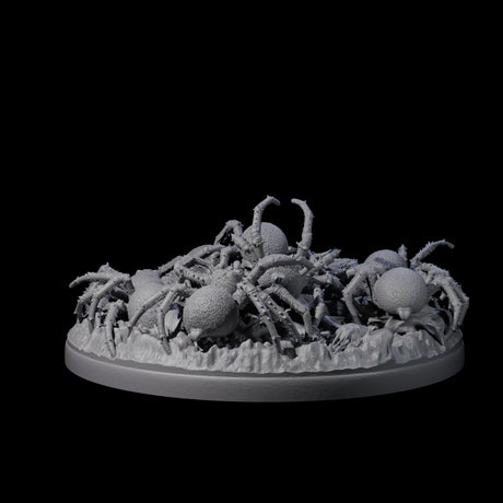 Grim Spider Swarm A Miniature for Dungeons and Dragons, Pathfinder or other TTRPGs