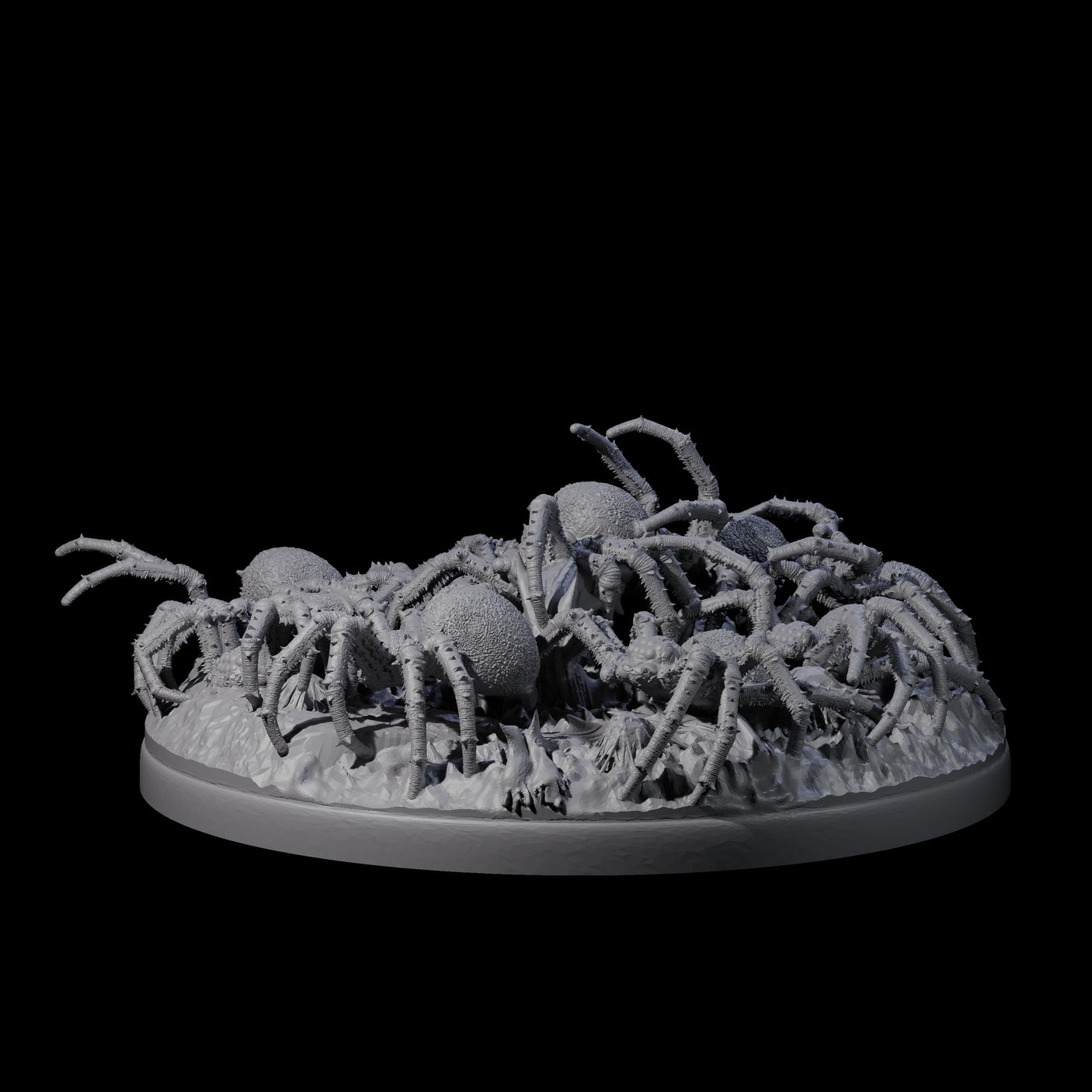 Grim Spider Swarm A Miniature for Dungeons and Dragons, Pathfinder or other TTRPGs