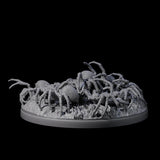 Grim Spider Swarm A Miniature for Dungeons and Dragons, Pathfinder or other TTRPGs