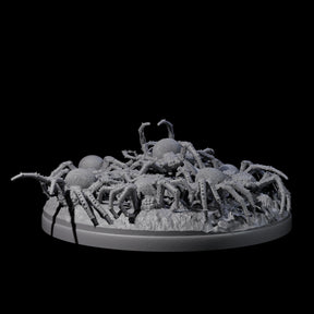 Grim Spider Swarm A Miniature for Dungeons and Dragons, Pathfinder or other TTRPGs